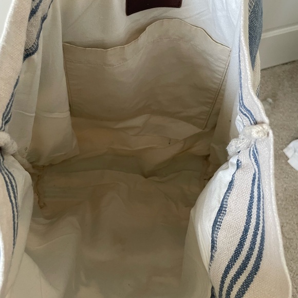 Ralph Lauren Polo cotton/lien carryall tote - Picture 7 of 7